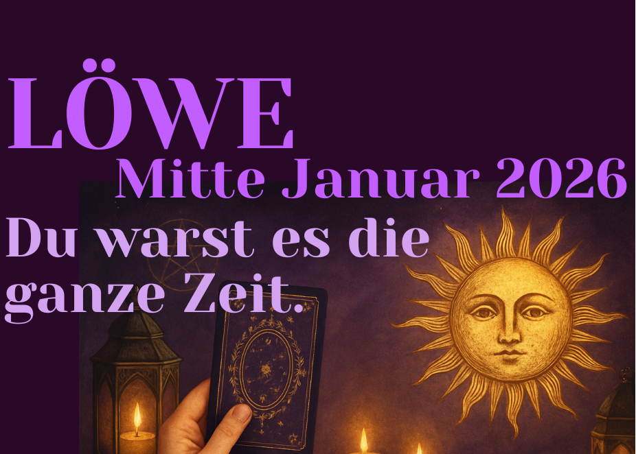 Löwe Mitte Januar