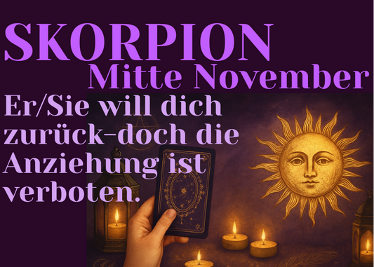 Skorpion Mitte November