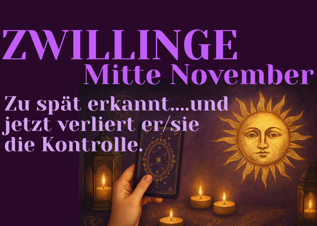 Zwillinge Mitte November