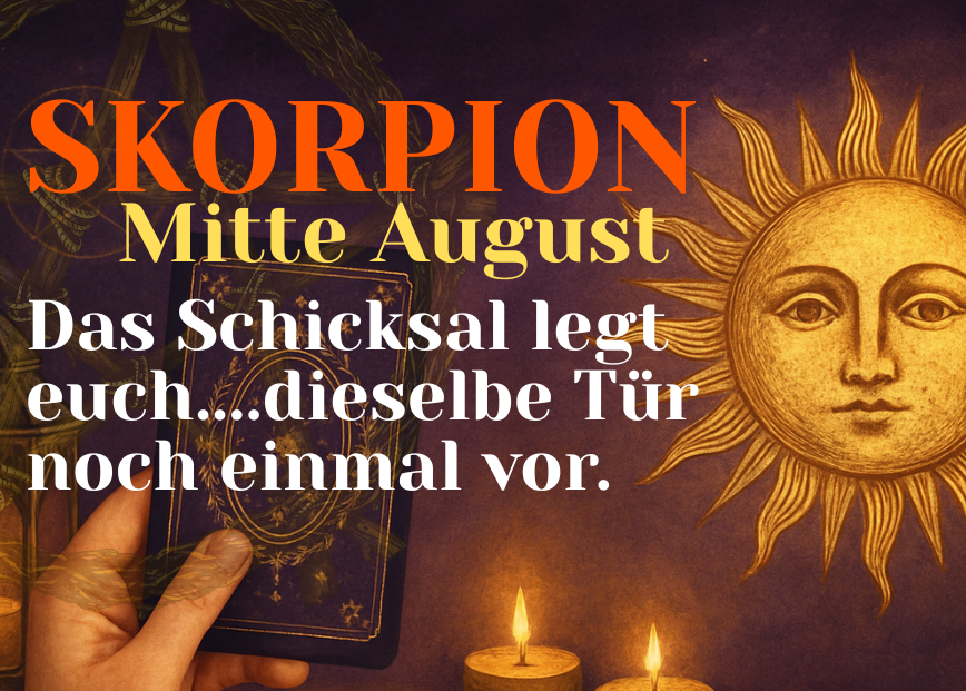 Skorpion Mitte August