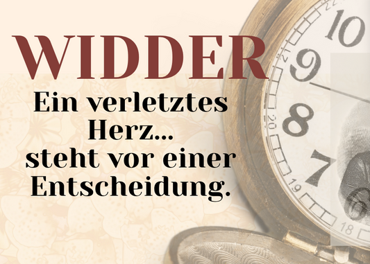 Widder 10.-16.August Wochenbotschaft